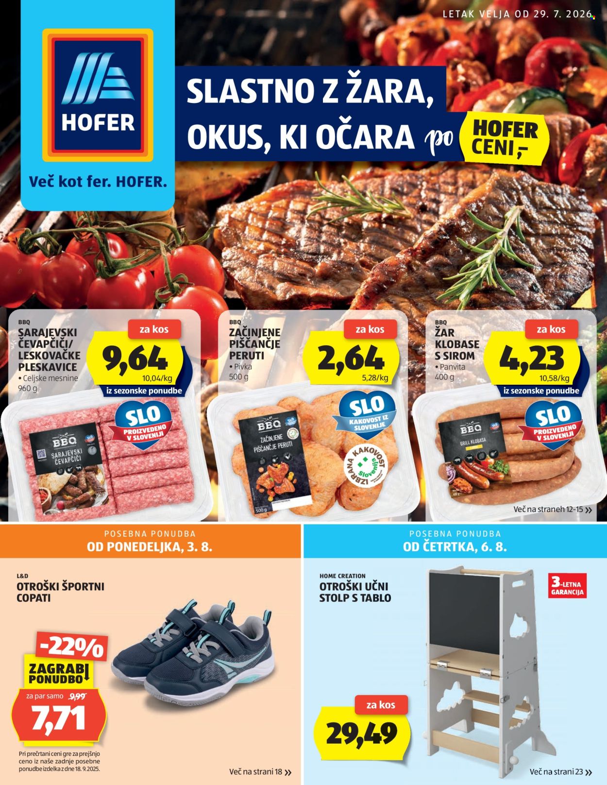 Hofer katalog - 29.7.2026 - 8.8.2026. Stran 1