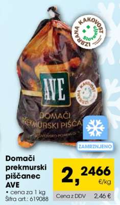 Domači prekmurski piščanec Ave