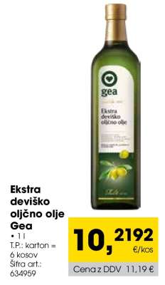 EKSTRA DEVIŠKO OLJČNO OLJE GEA