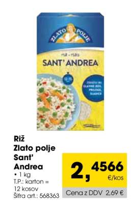 Riž Zlato polje Sant’ Andrea