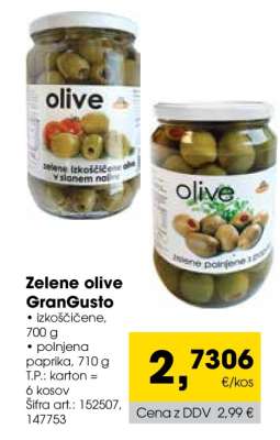 Zelene olive GranGusto