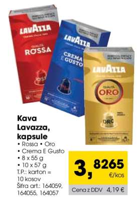 Kava Lavazza, kapsule