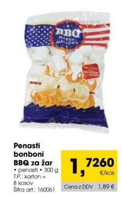 Penasti bonboni BBQ za žar