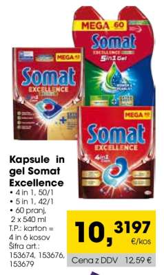 Kapsule in gel Somat Excellence