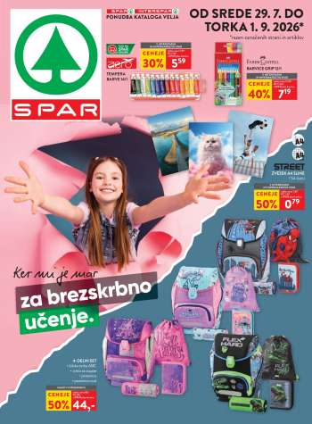 SPAR katalog - 29.7.2026 - 1.9.2026.