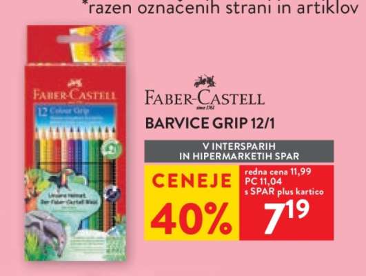Faber-Castell Barvice Grip 12/1