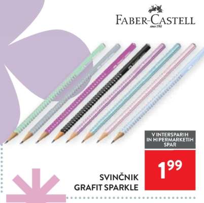 SVINČNIK GRAFIT SPARKLE