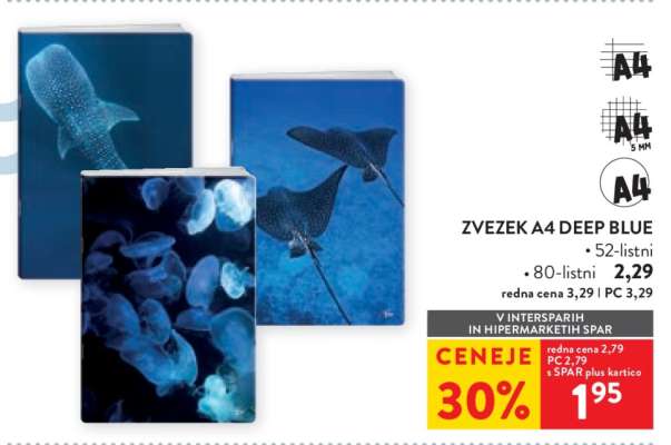 Zvezek A4 Deep Blue
