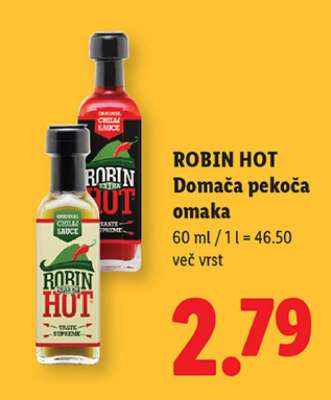 ROBIN HOT Domača pekoča omaka