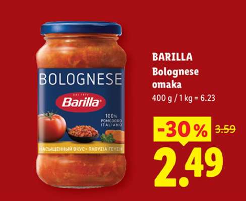 BARILLA Bolognese omaka