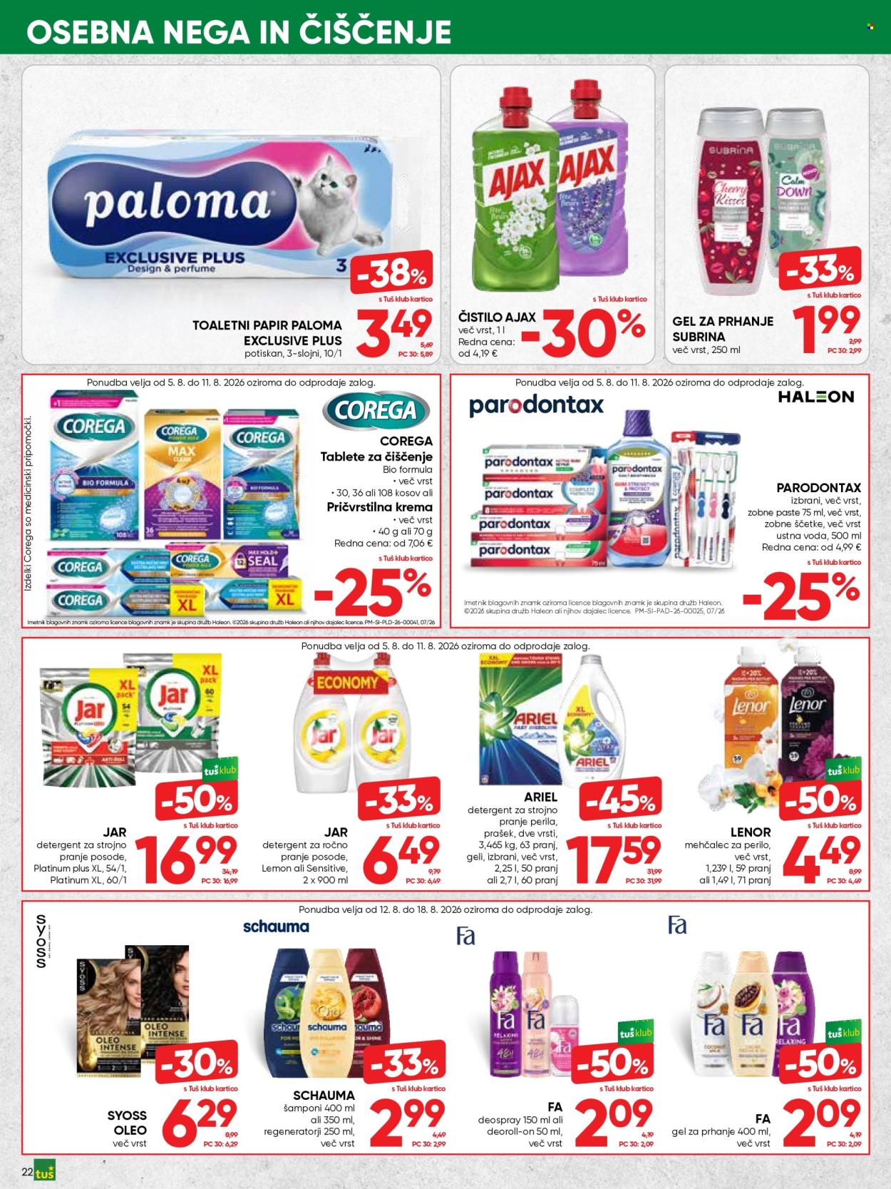 Tuš katalog - 5.8.2026 - 18.8.2026. Stran 22