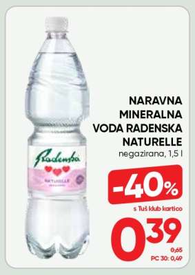 NARAVNA MINERALNA VODA RADENSKA NATURELLE