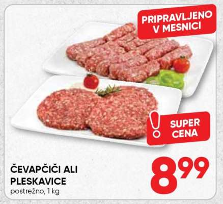 Čevapčiči ali Pleskavice