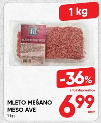 MLETO MEŠANO MESO AVE