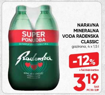 NARAVNA MINERALNA VODA RADENSKA CLASSIC