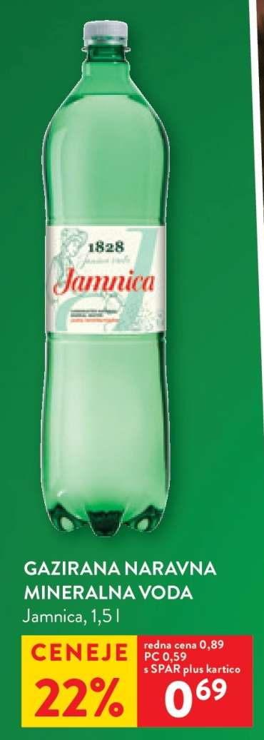 Gazirana naravna mineralna voda Jamnica