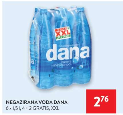 NEGAZIRANA VODA DANA