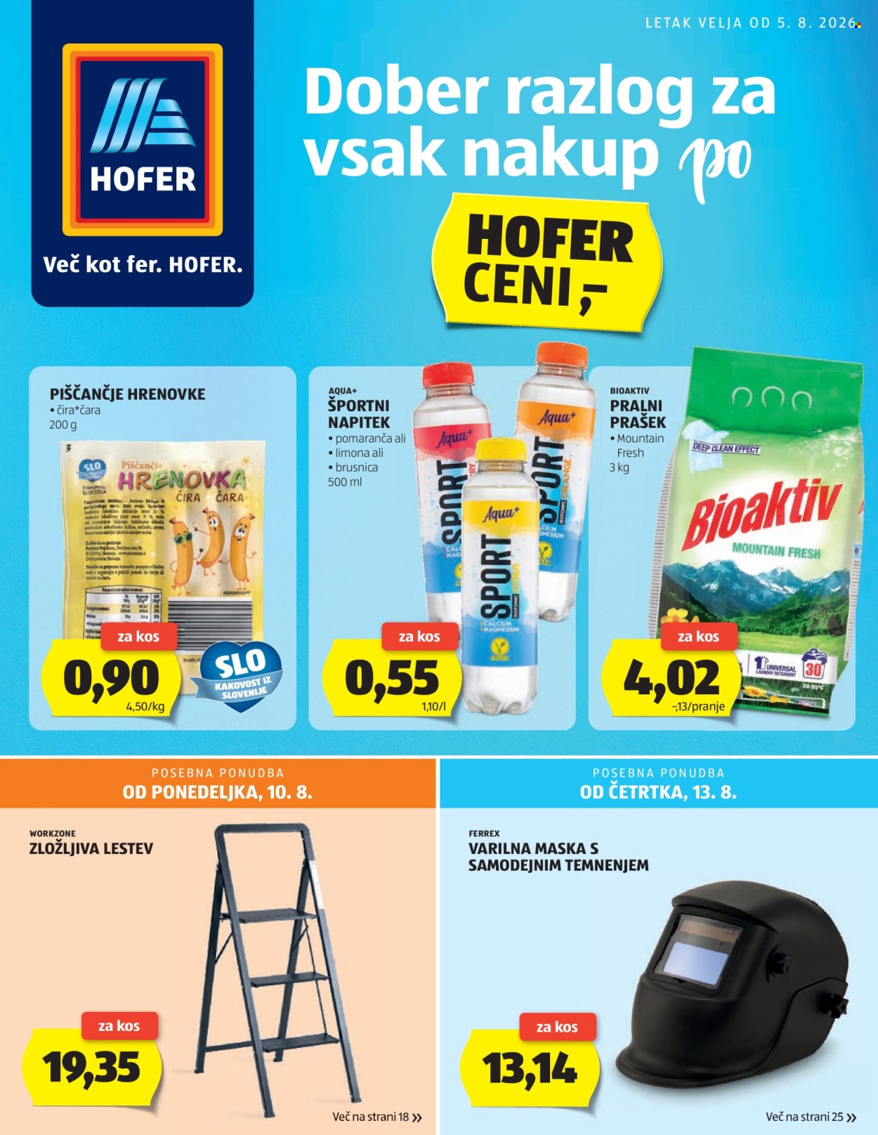 Hofer katalog - 5.8.2026 - 13.8.2026. Stran 1