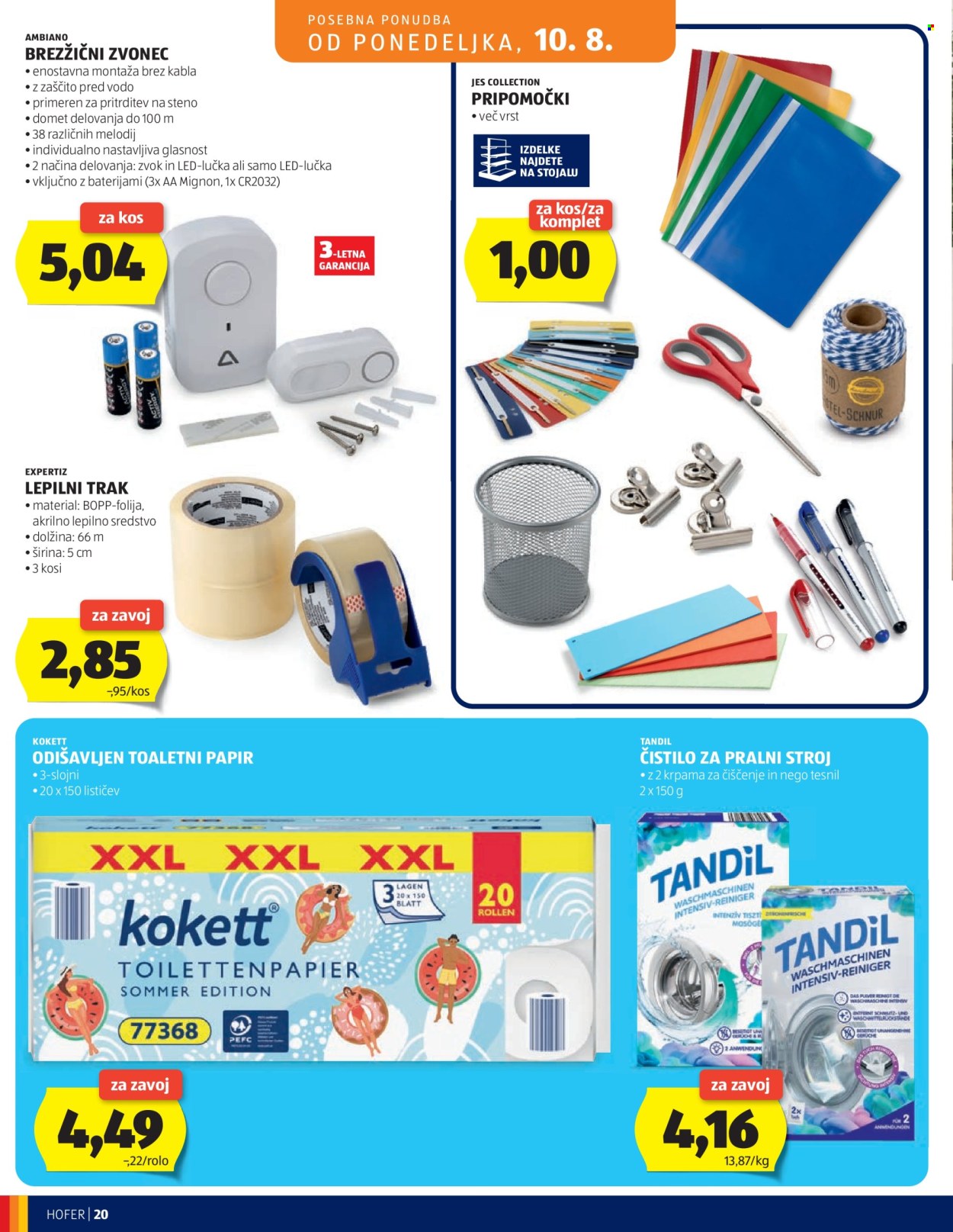 Hofer katalog - 5.8.2026 - 13.8.2026. Stran 20