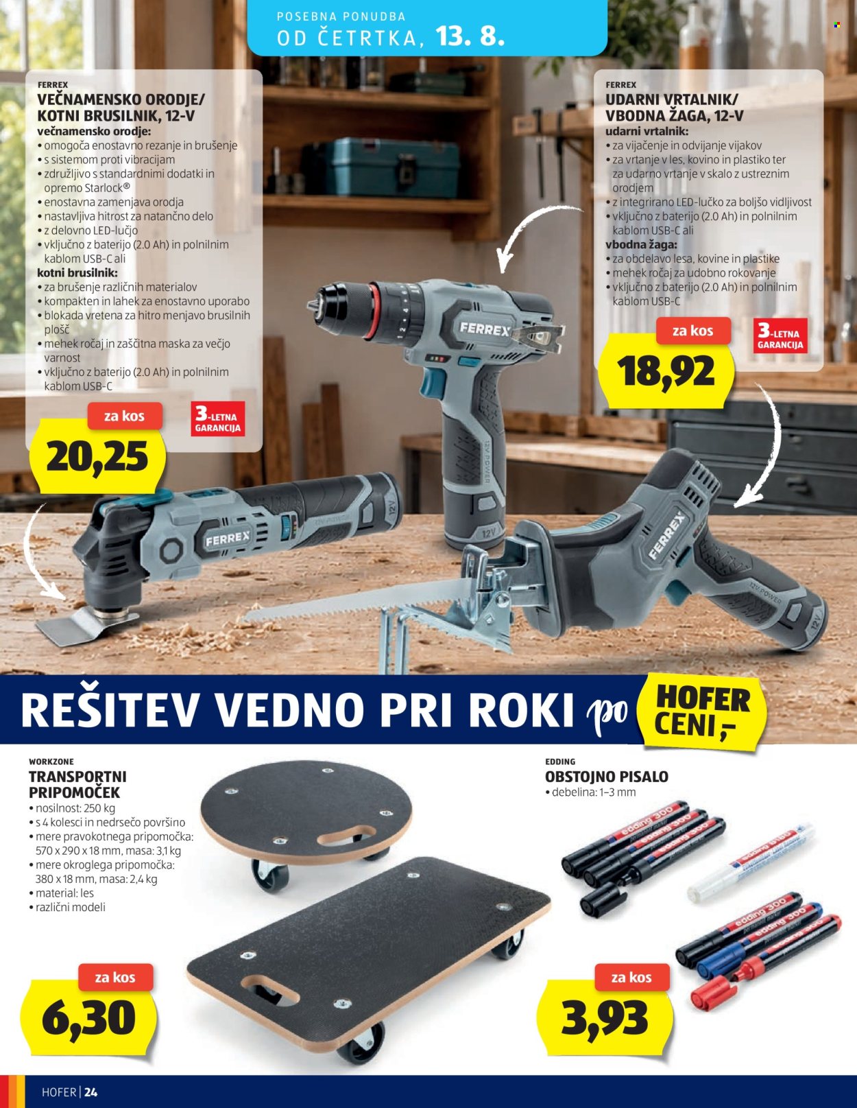 Hofer katalog - 5.8.2026 - 13.8.2026. Stran 24