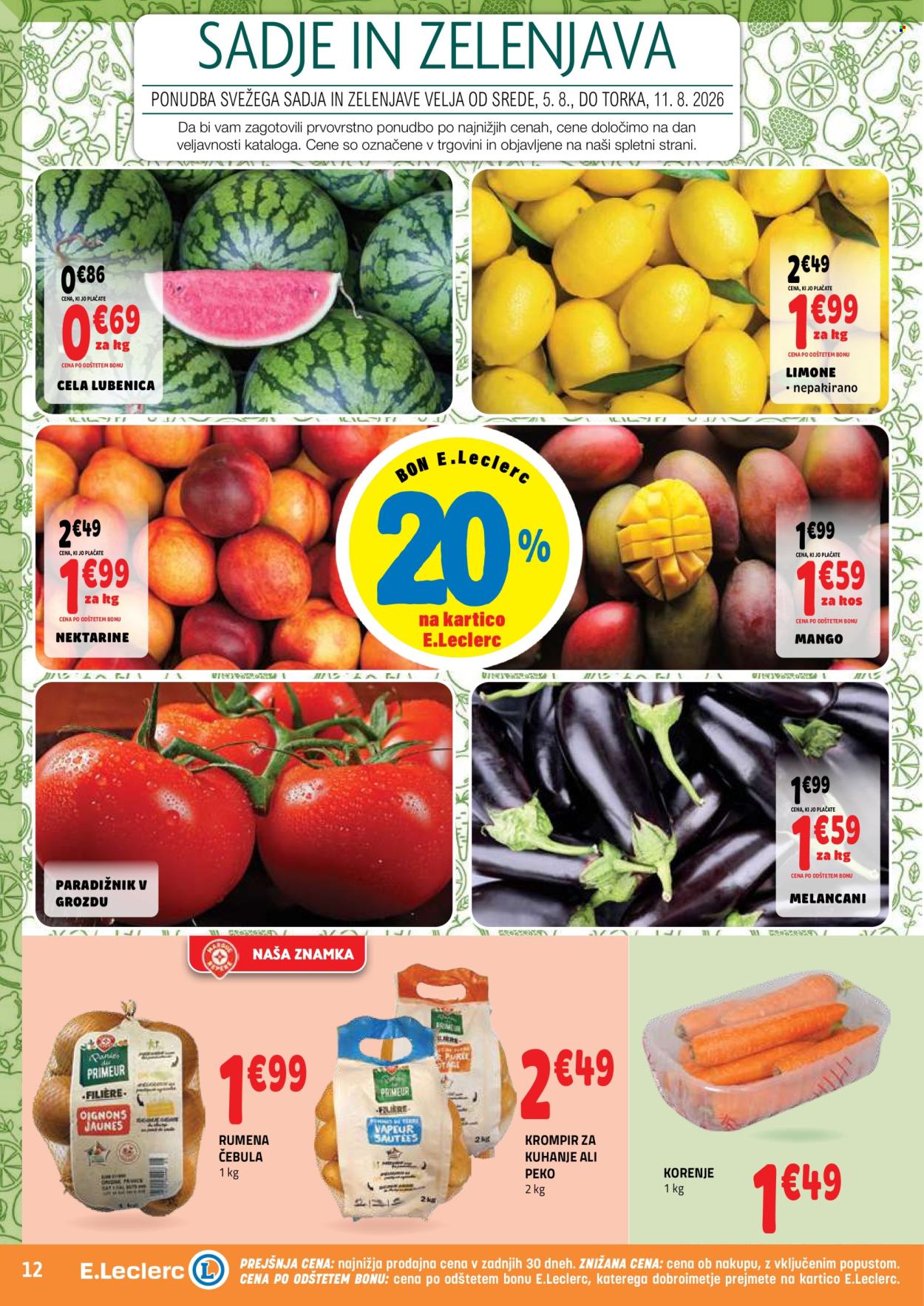 E.Leclerc katalog - 5.8.2026 - 14.8.2026. Stran 12