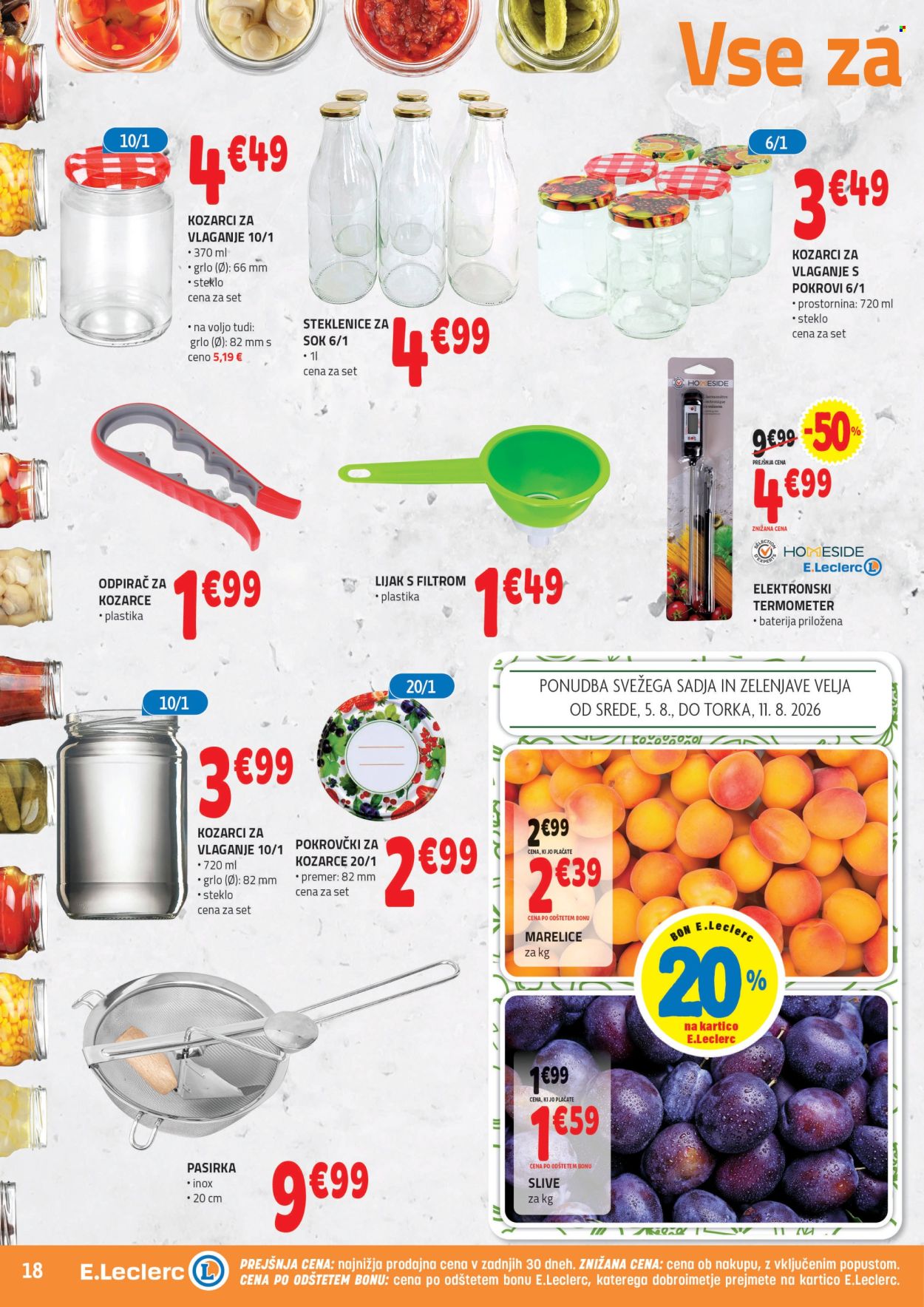 E.Leclerc katalog - 5.8.2026 - 14.8.2026. Stran 18