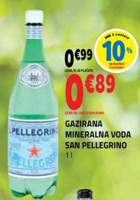 GAZIRANA MINERALNA VODA SAN PELLEGRINO