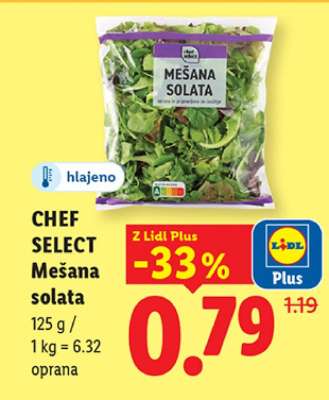 CHEF SELECT Mešana solata