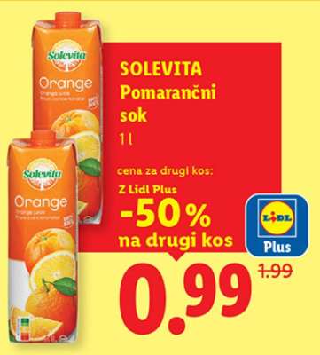 Solevita Pomarančni sok