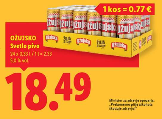 OŽUJSKO Svetlo pivo