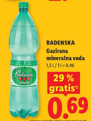 RADENSKA Gazirana mineralna voda