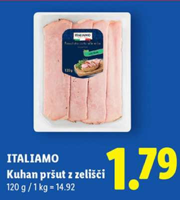 ITALIAMO Kuhan pršut z zelišči