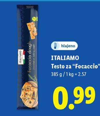ITALIAMO Testo za “Focaccio”