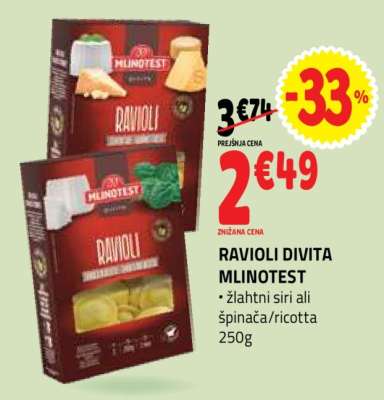 RAVIOLI DIVITA MLINOTEST