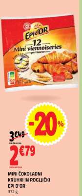 MINI ČOKOLADNI KRUHKI IN ROGLJIČKI EPI D'OR