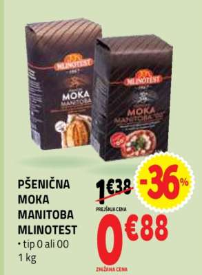 PŠENIČNA MOKA MANITOBA MLINOTEST