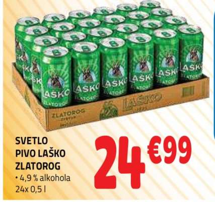 SVETLO PIVO LAŠKO ZLATOROG