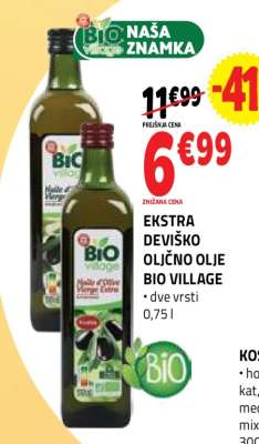 EKSTRA DEVIŠKO OLJČNO OLJE BIO VILLAGE
