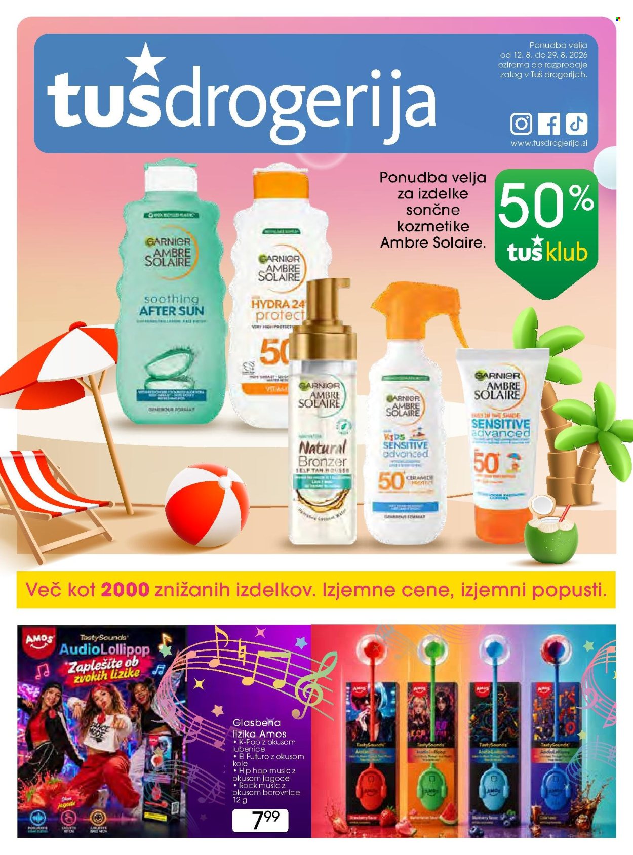 Tuš Drogeria katalog - 12.8.2026 - 29.8.2026. Stran 1