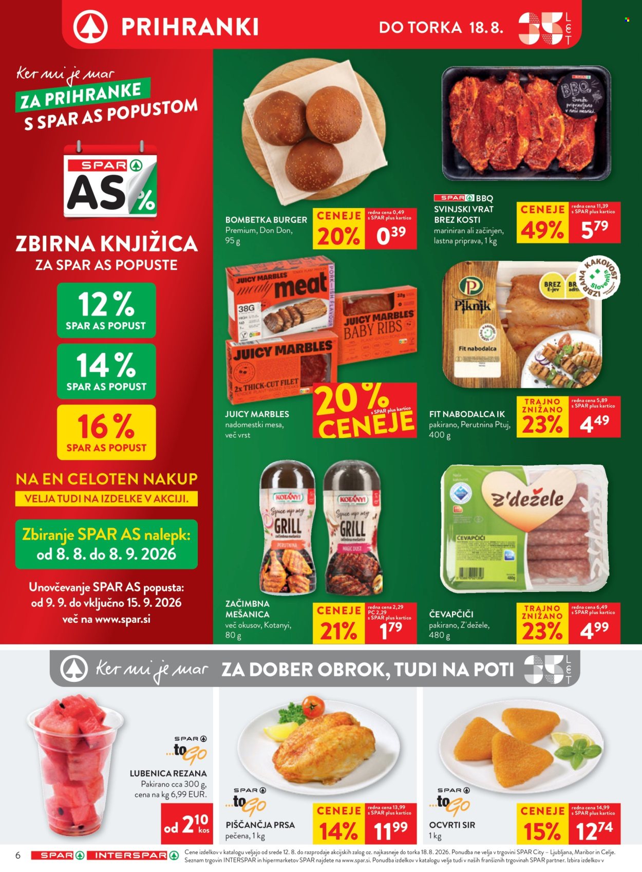 SPAR katalog - 12.8.2026 - 18.8.2026. Stran 6