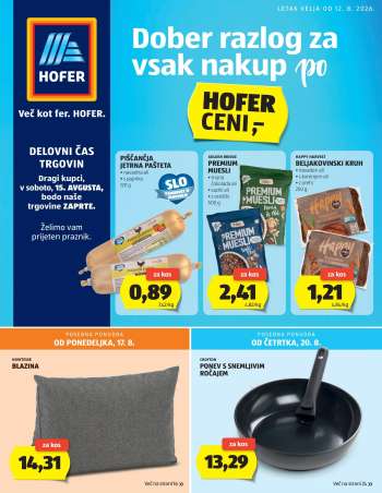 Hofer katalog - 12.8.2026 - 20.8.2026.