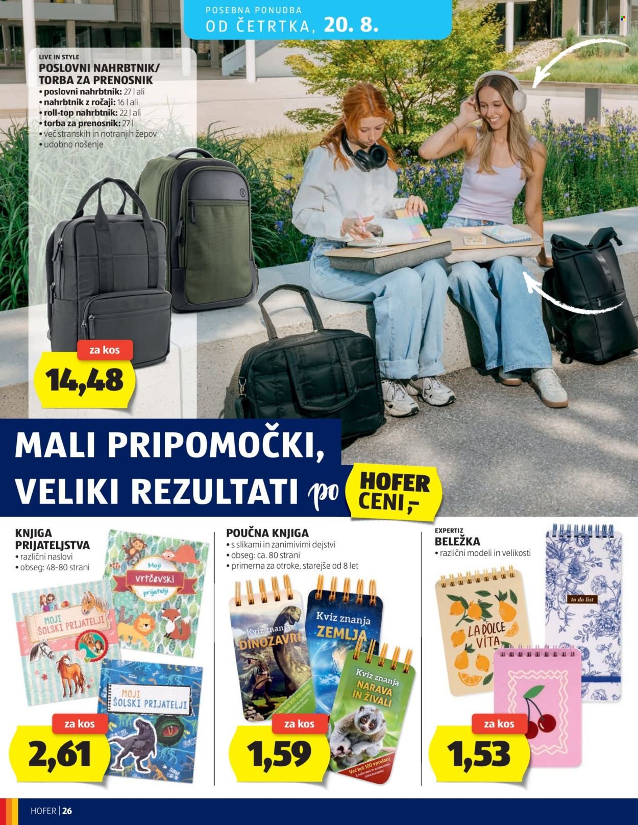 Hofer katalog - 12.8.2026 - 20.8.2026. Stran 26
