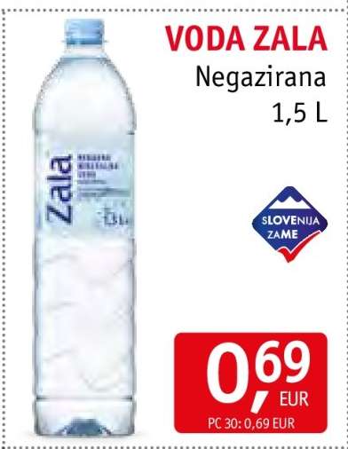 Voda Zala negazirana