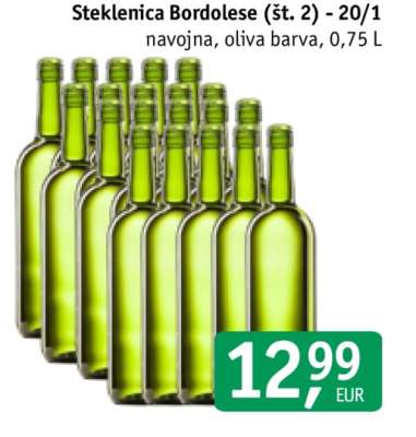 Steklenica Bordolese (št. 2) - 20/1
