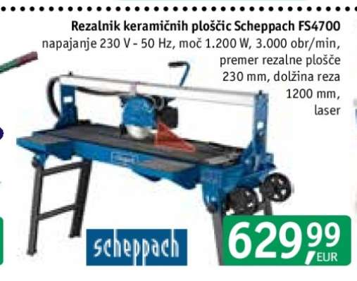 Rezalnik keramičnih ploščic Scheppach FS4700
