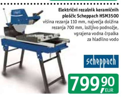 Električni rezalnik keramičnih ploščic Scheppach HSM3500