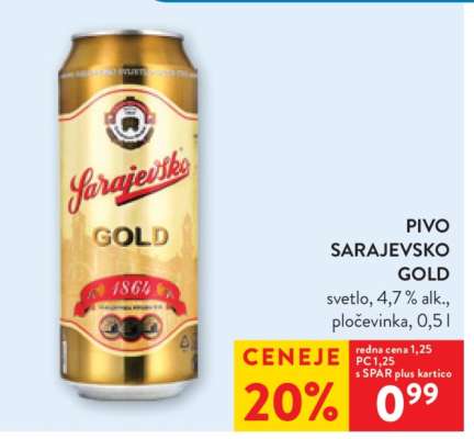 Pivo Sarajevsko Gold