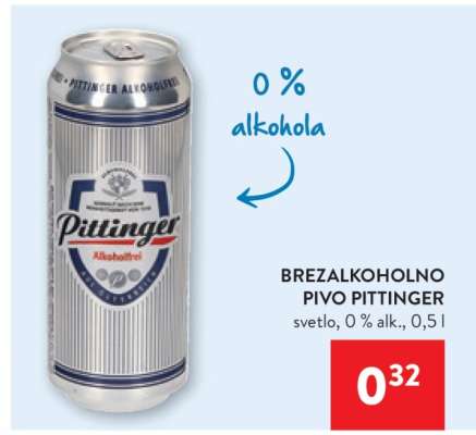 Brezalkoholno pivo Pittinger