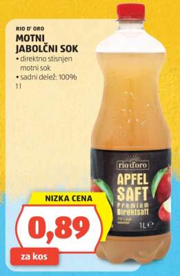Rio D' Oro Motni Jabolčni Sok