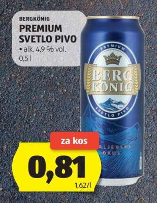 Bergkönig Premium Svetlo Pivo